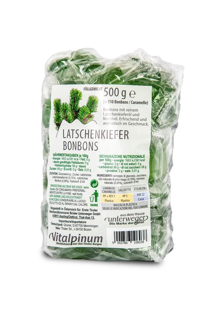 Latschenkiefer Bonbons mit erfrischendem und aromatischem Geschmack