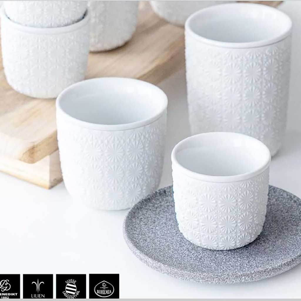 Porzellan Becher doppelwandig – G. Benedikt Star (Thermobecher) – Öko-Essentials