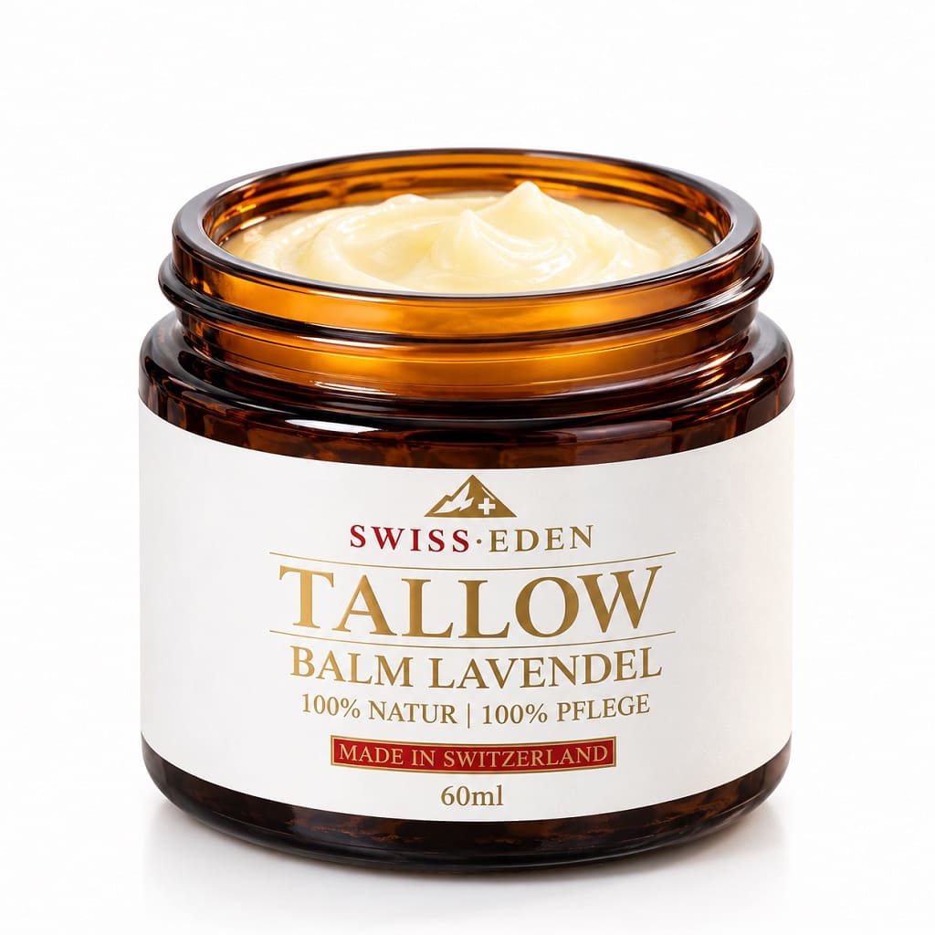 Swiss Eden Tallow Balm Lavendel 60 ml – natürliche Schweizer Hautpflege mit Rindertalg und Lavendel