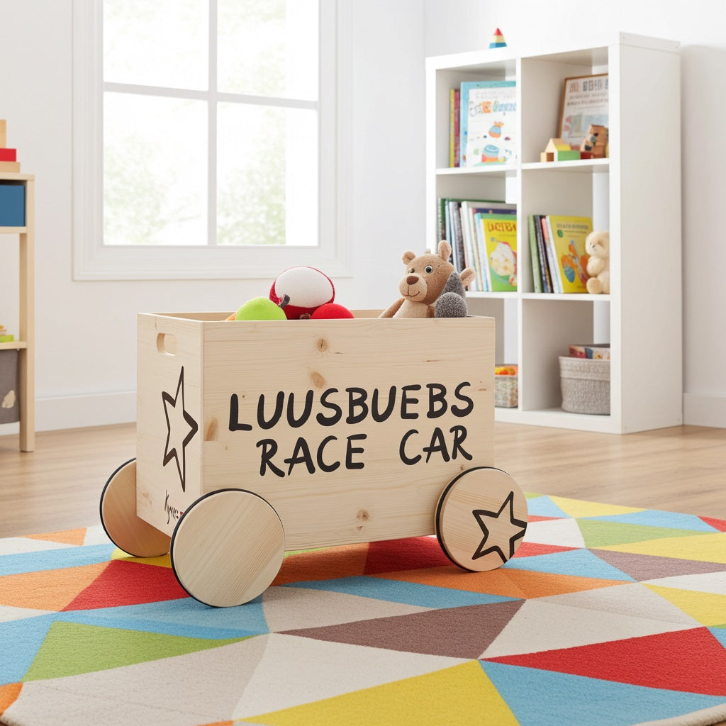 aufbewahrung spielzeugkiste Kynee Spielzeugkiste Race Car – Spielzeug & Aufbewahrung für Kinder – Öko-Essentials