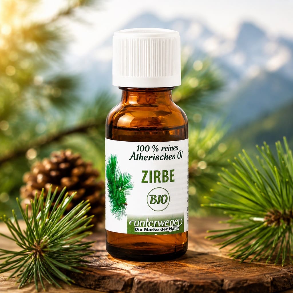 Unterweger Bio Zirbenöl – 100 % reines ätherisches Zirbenöl aus den Tiroler Bergen