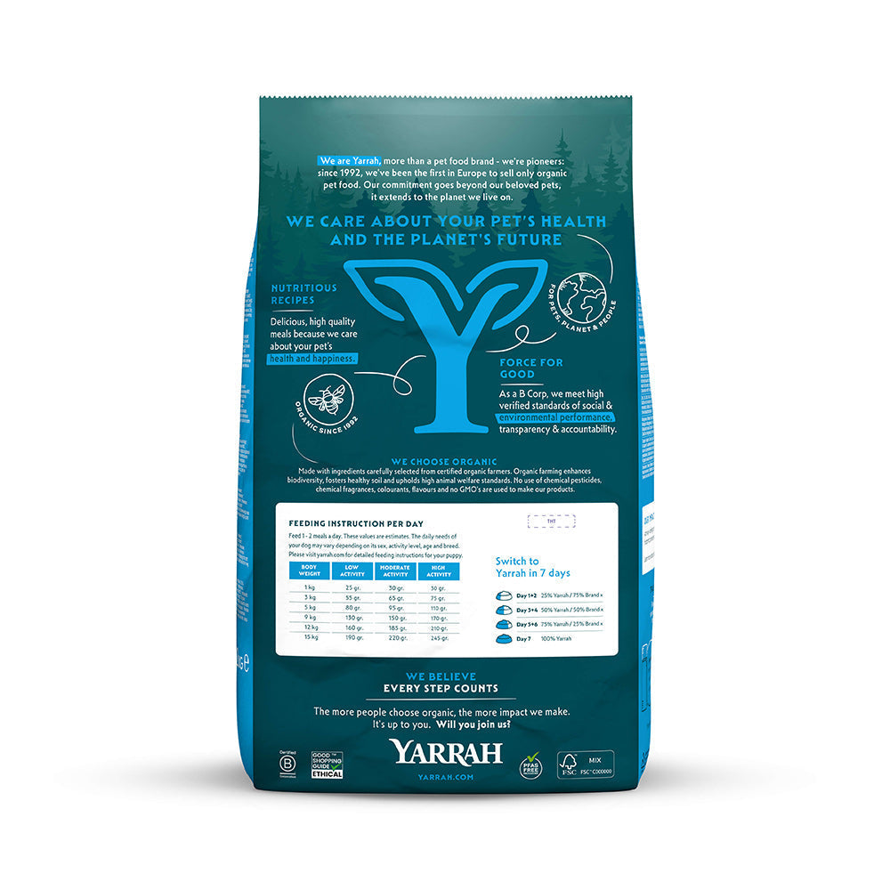 Yarrah Organic Dog Food for Small Breeds | Chicken &amp; MSC Fish