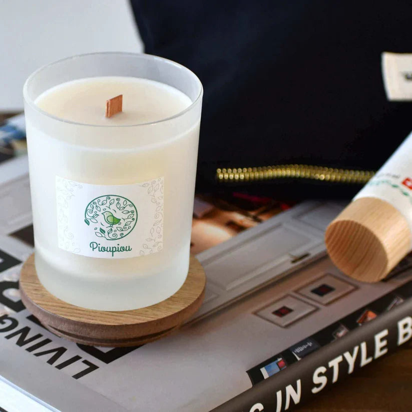 Piou-Piou Mama-Baby Geschenkset – Pflegeöl & Duftkerze für Entspannung & Wohlbefinden