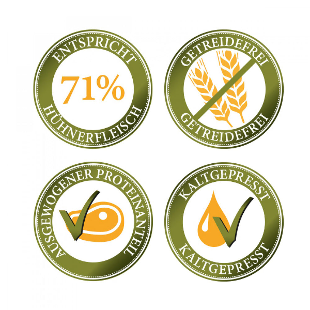 Bellfor Hundefutter Wiesen-Schmaus kaltgepresstes Huhn Trockenfutter