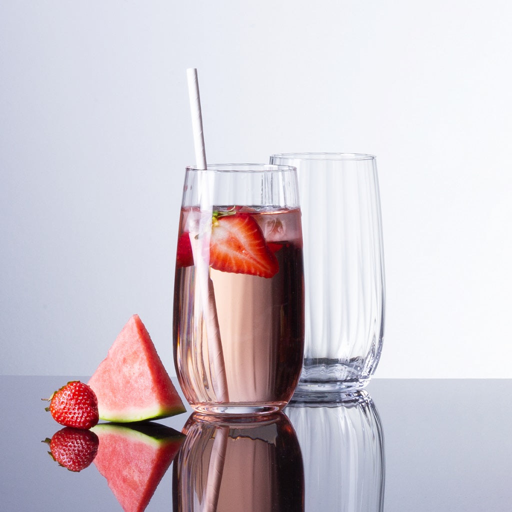 Lunasol Optima Line 18-piece glass set – Elegant wine and long drink glasses made of crystal glass