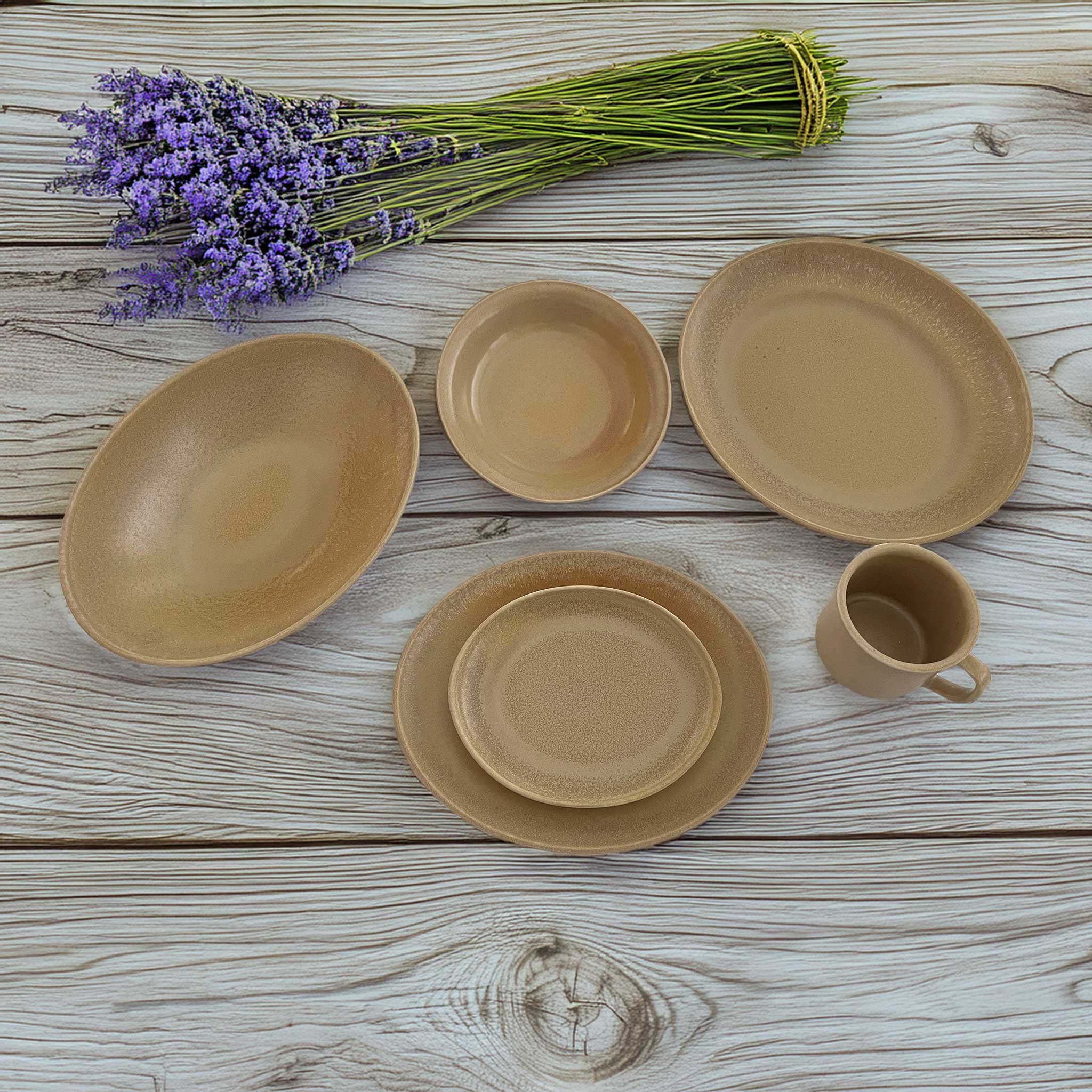Langenthal Craft Selection Gobi – Hartporzellan Set | Ovale Teller & Schüssel