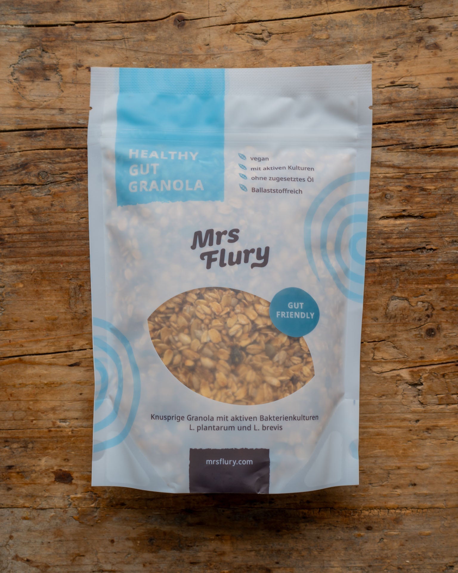 Healthy Gut Granola vegan – Probiotic Muesli with 15% Protein