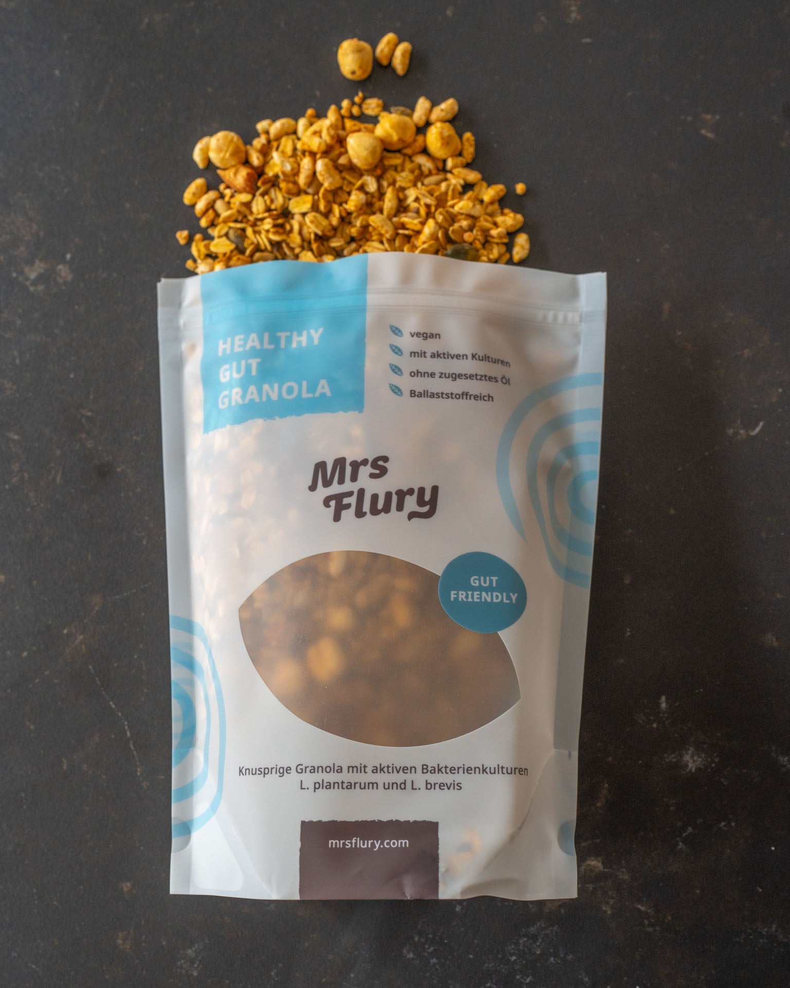 Healthy Gut Granola vegan – Probiotic Muesli with 15% Protein