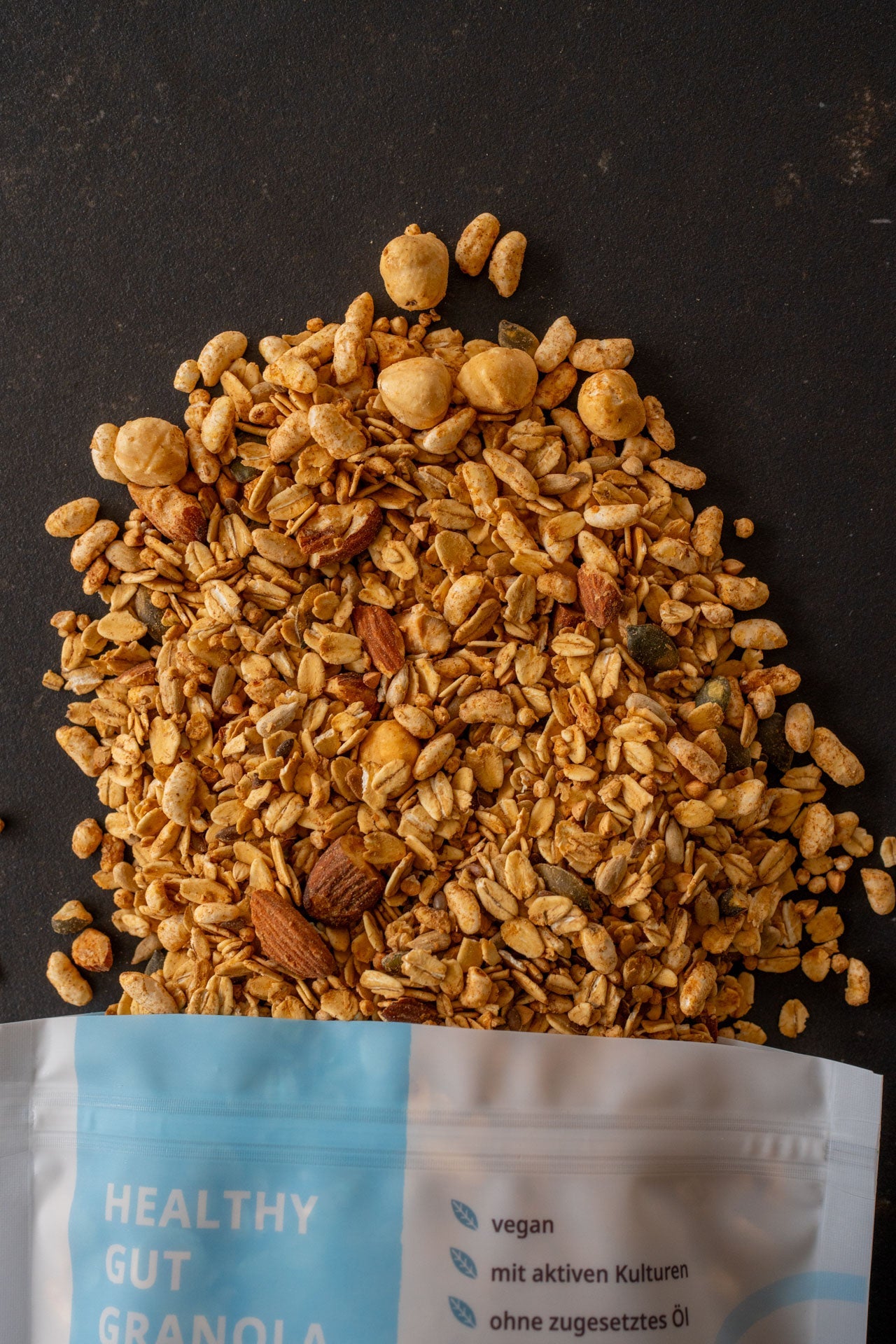 Healthy Gut Granola vegan – Probiotic Muesli with 15% Protein