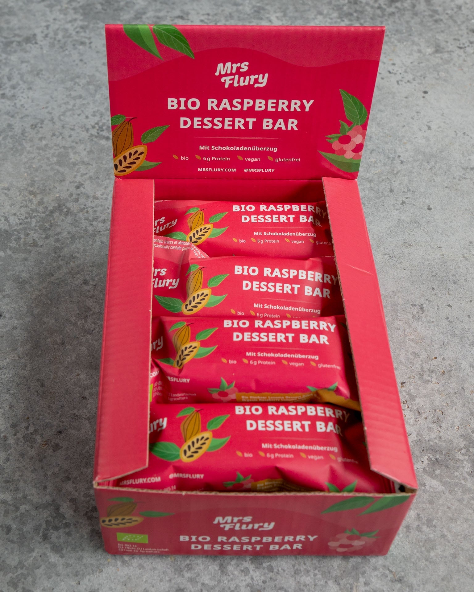 Bio Raspberry Dessert Riegel – Veganer Himbeer Schoko Snack