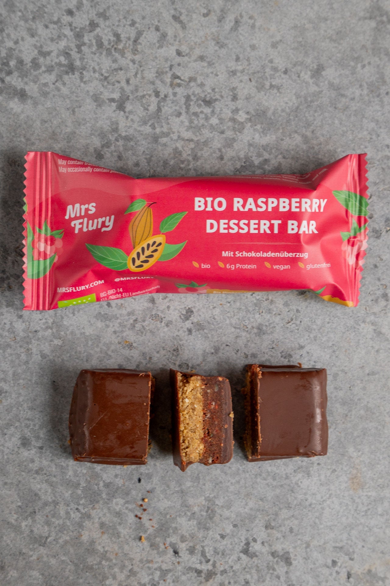 Bio Raspberry Dessert Riegel – Veganer Himbeer Schoko Snack