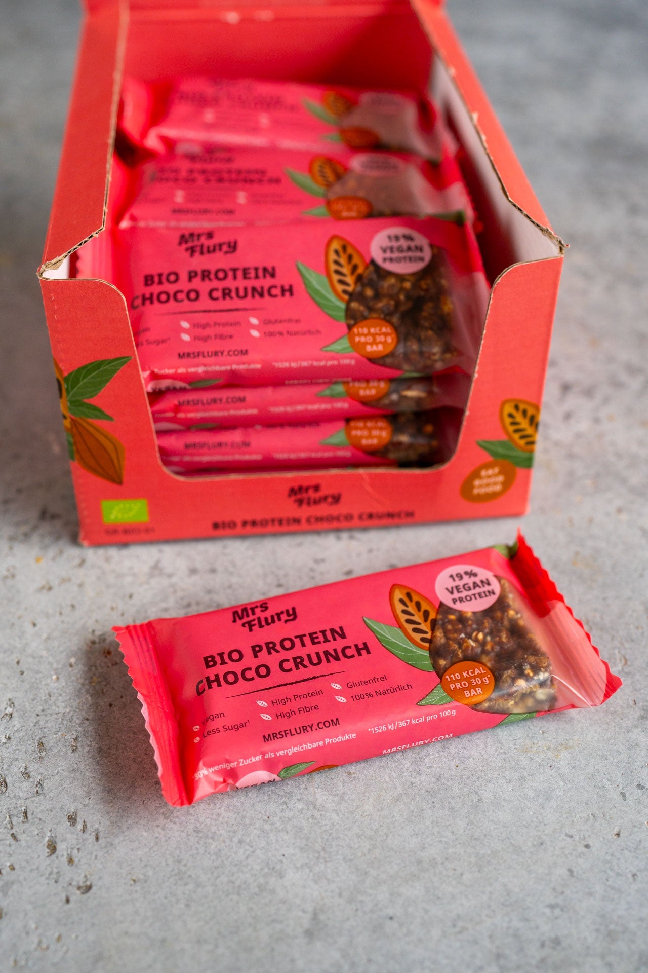 Organic Vegan Protein Bar – 19% Protein with Almonds & Cocoa