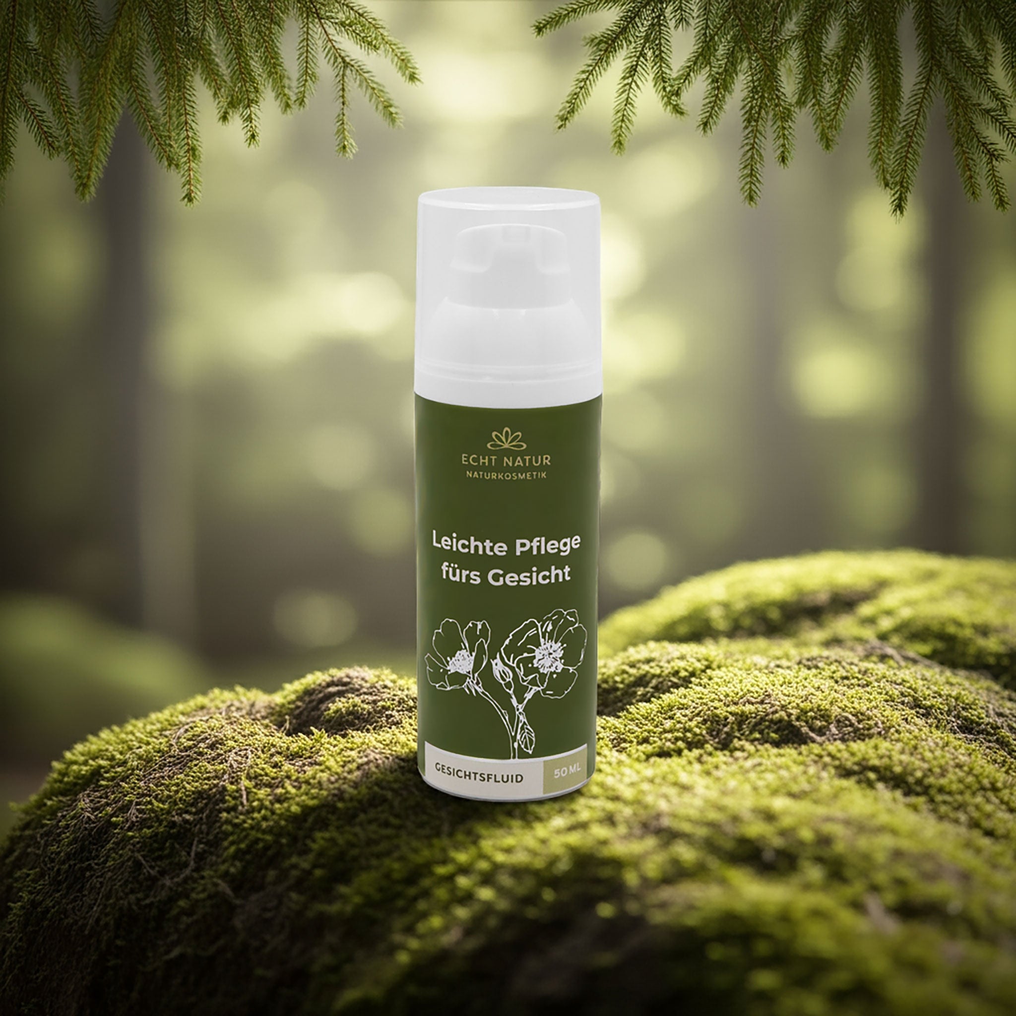 ECHT NATUR Gesichtsfluid 50ml – leichte vegane Gesichtspflege