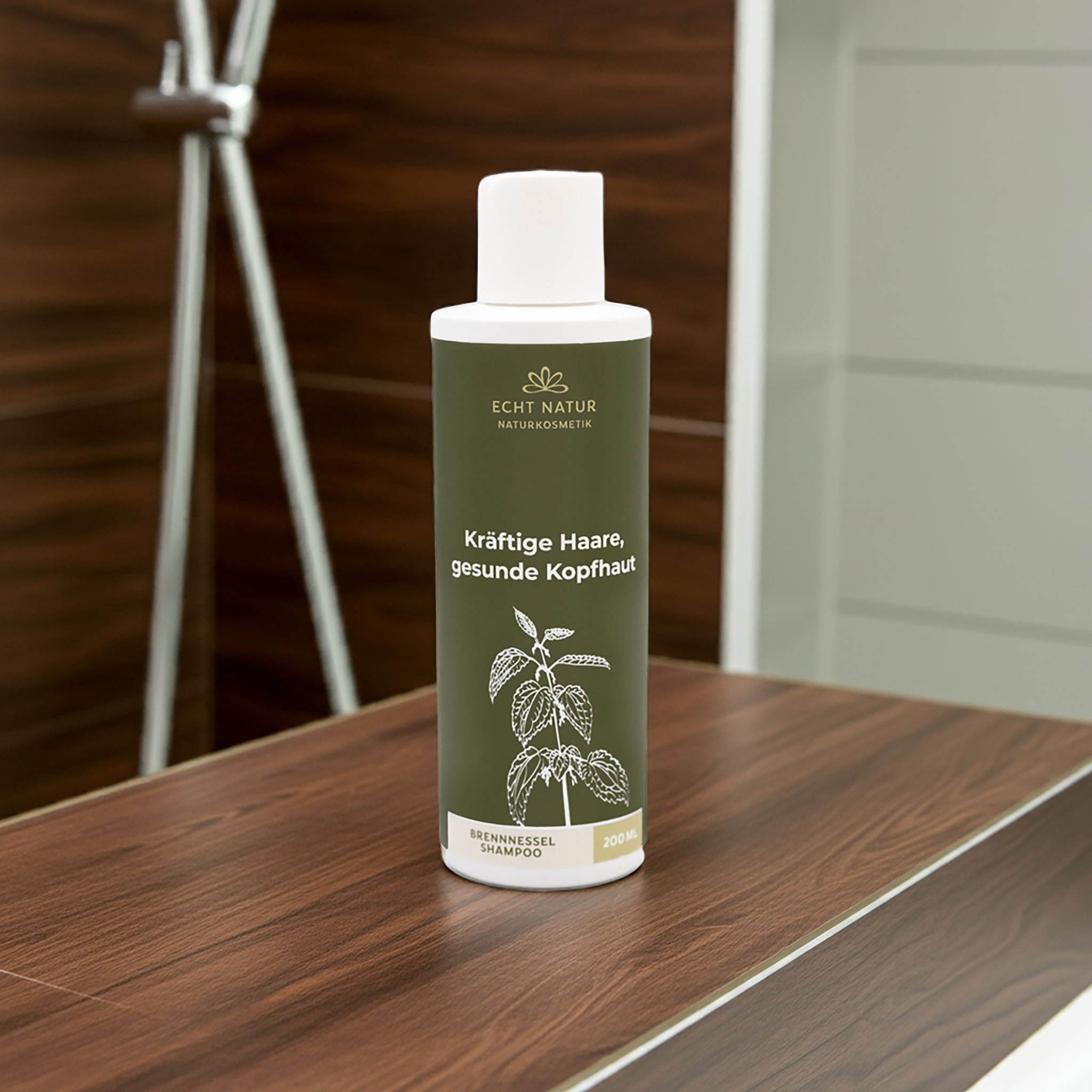 ECHT NATUR Brennnessel-Shampoo Bundle – 200ml Flasche + 1000ml Nachfüllpack
