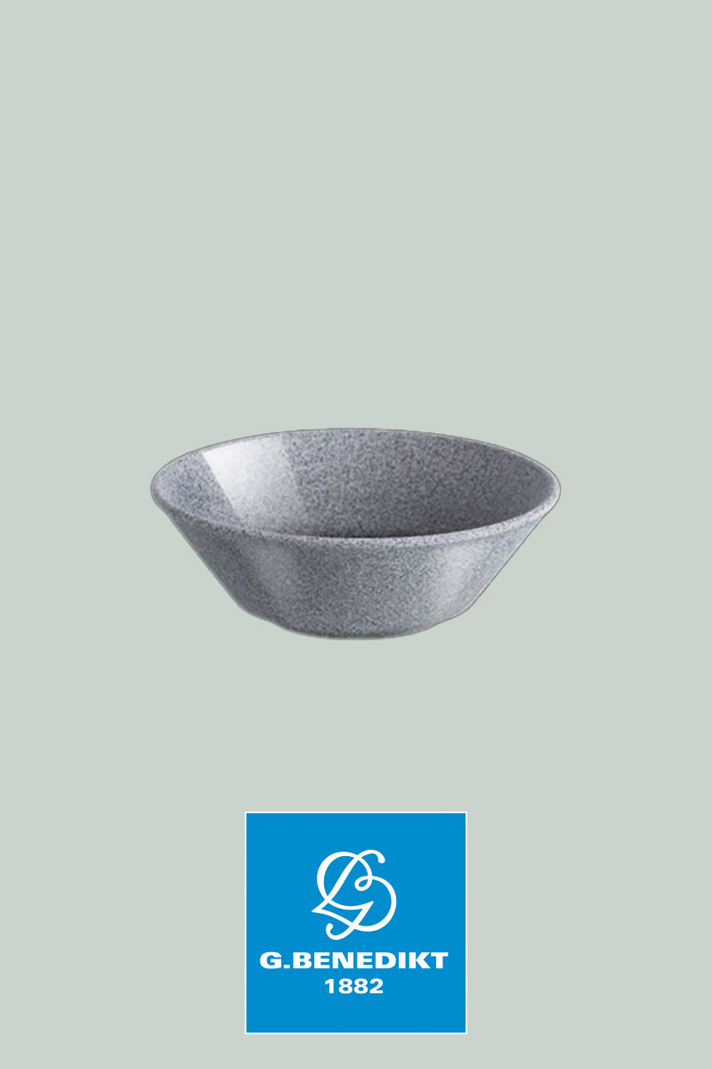 G. Benedikt - Premium hard porcelain set granite glazed – plates &amp; bowls in natural stone look