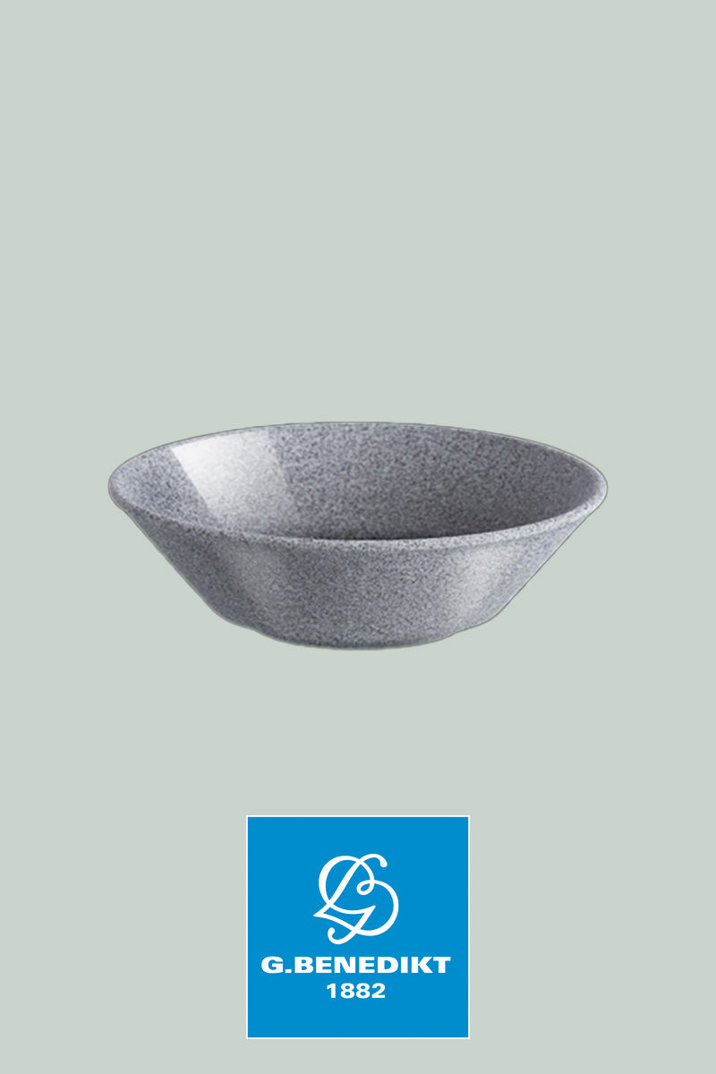 G. Benedikt - Premium hard porcelain set granite glazed – plates &amp; bowls in natural stone look
