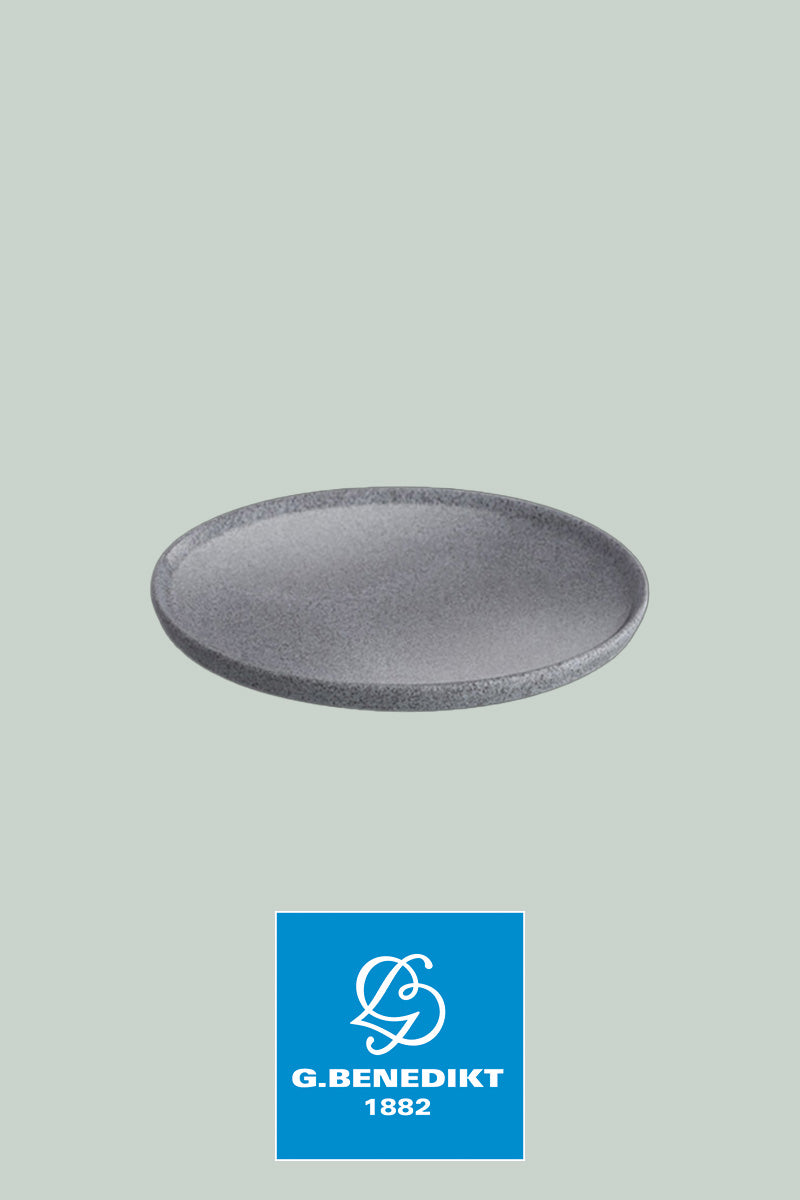 G. Benedikt - Premium hard porcelain set granite glazed – plates &amp; bowls in natural stone look