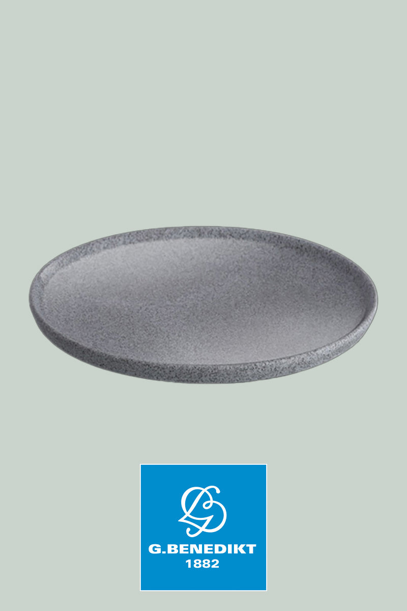 G. Benedikt - Premium hard porcelain set granite glazed – plates &amp; bowls in natural stone look