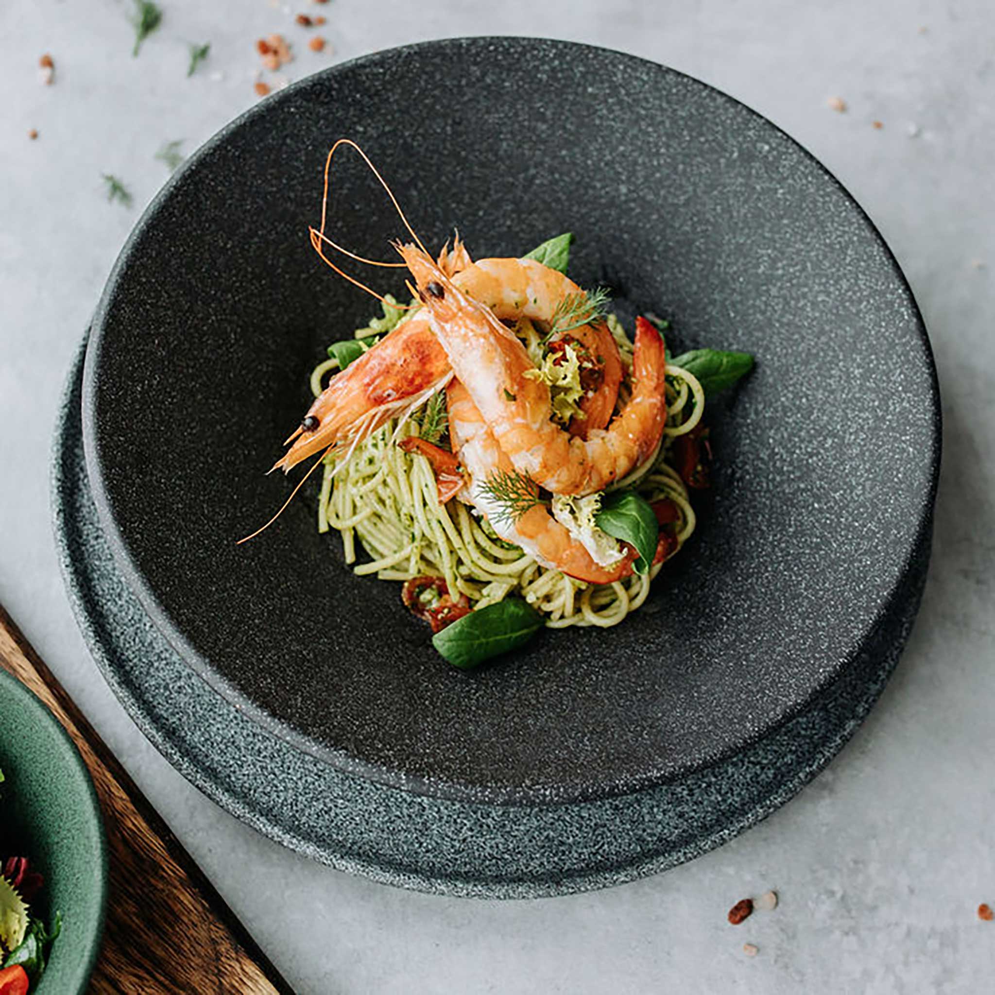 GRANIT No. 4 Pasta Plate – Raw or Matte | G. Benedikt Porcelain