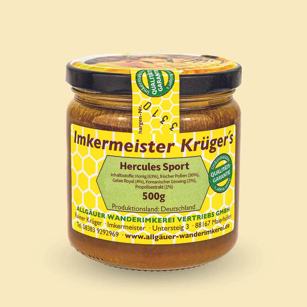 HERCULES Sport – Premium Bienenkraft mit Ginseng & Gelee Royal
