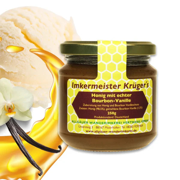Honig mit echter Bourbon-Vanille aus dem Allgäu 250g