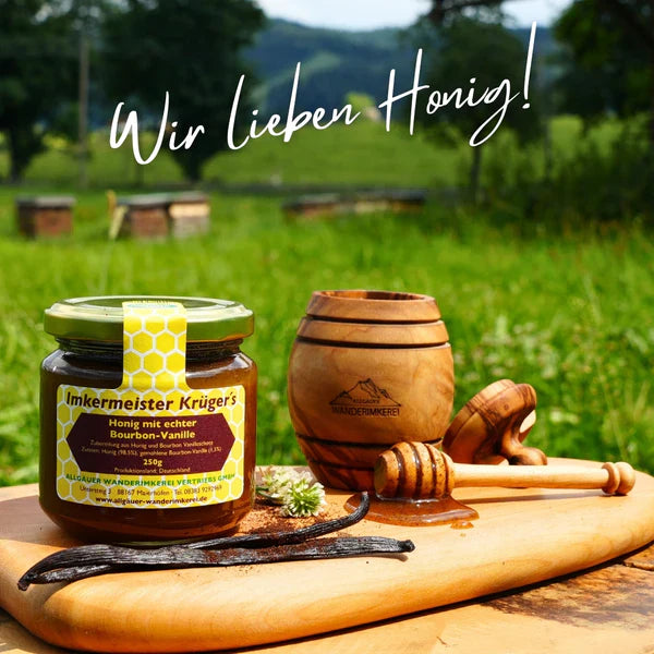 Honig mit echter Bourbon-Vanille aus dem Allgäu 250g