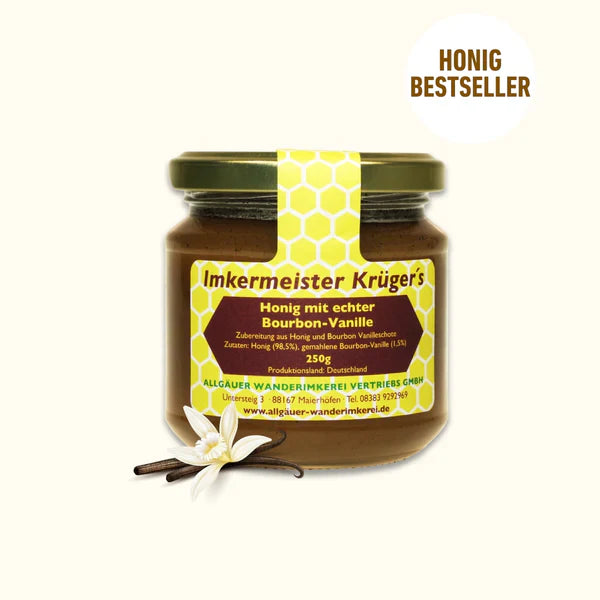 Honig mit echter Bourbon-Vanille aus dem Allgäu 250g