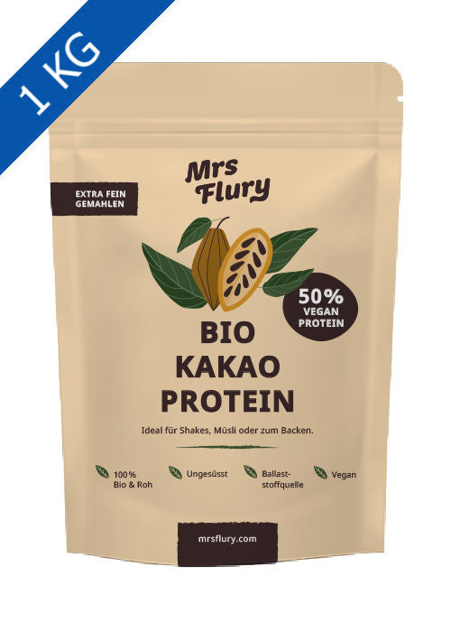 Organic Cocoa Protein Powder - Vegan 50g Protein with Hemp & Pumpkin Seed 1kg