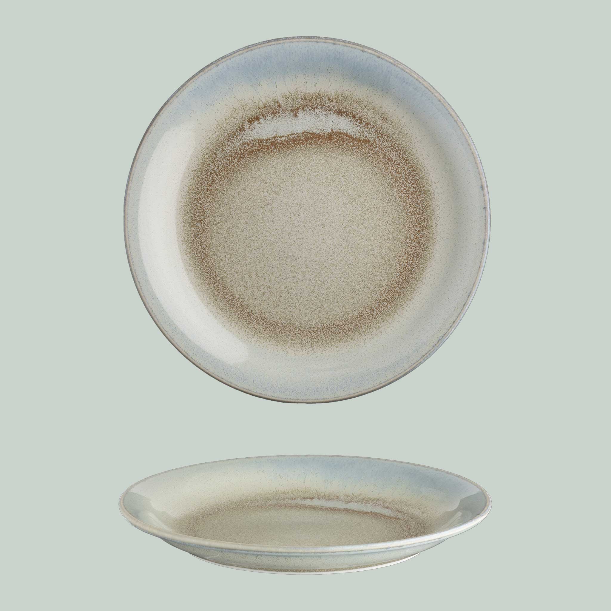 Langenthal Craft Selection Atlas flat plate – hard porcelain in natural design