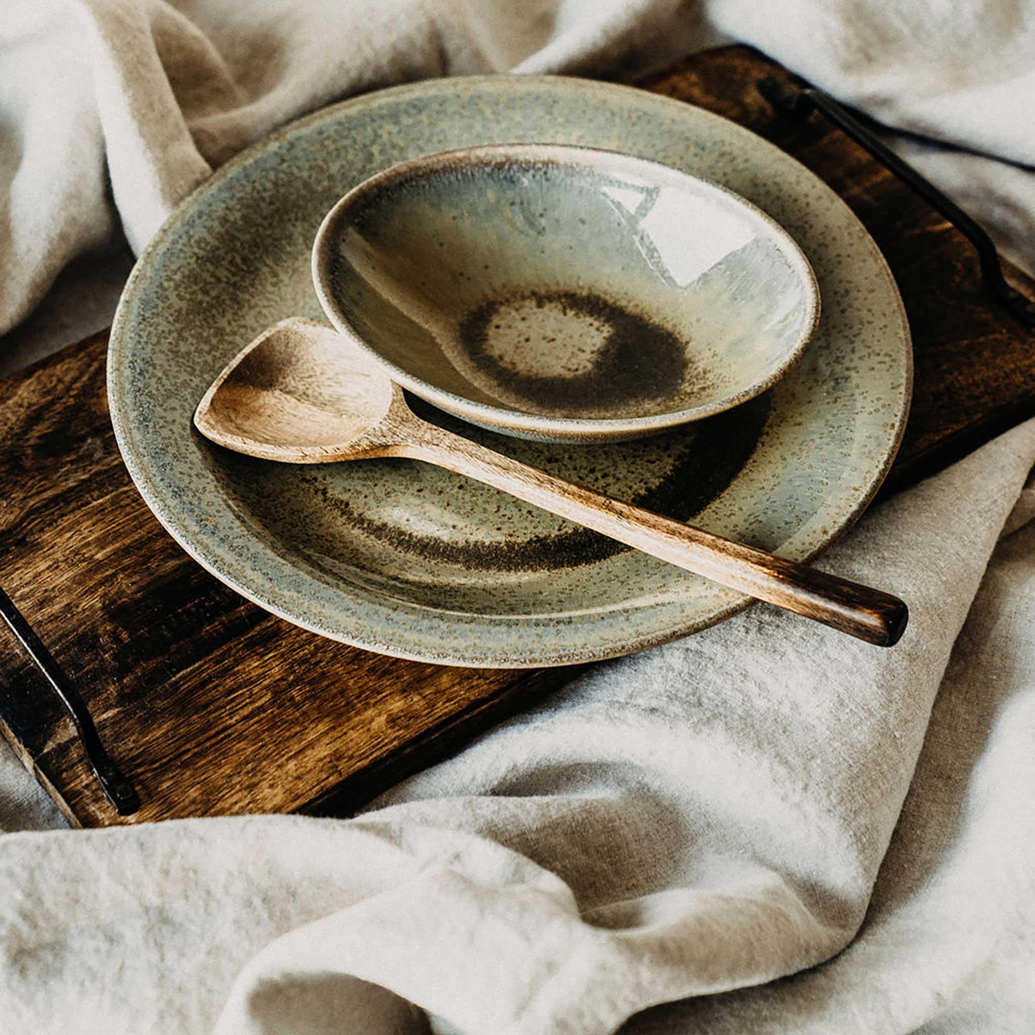 Langenthal Craft Selection Etna Platte oval – Hartporzellan im Naturdesign