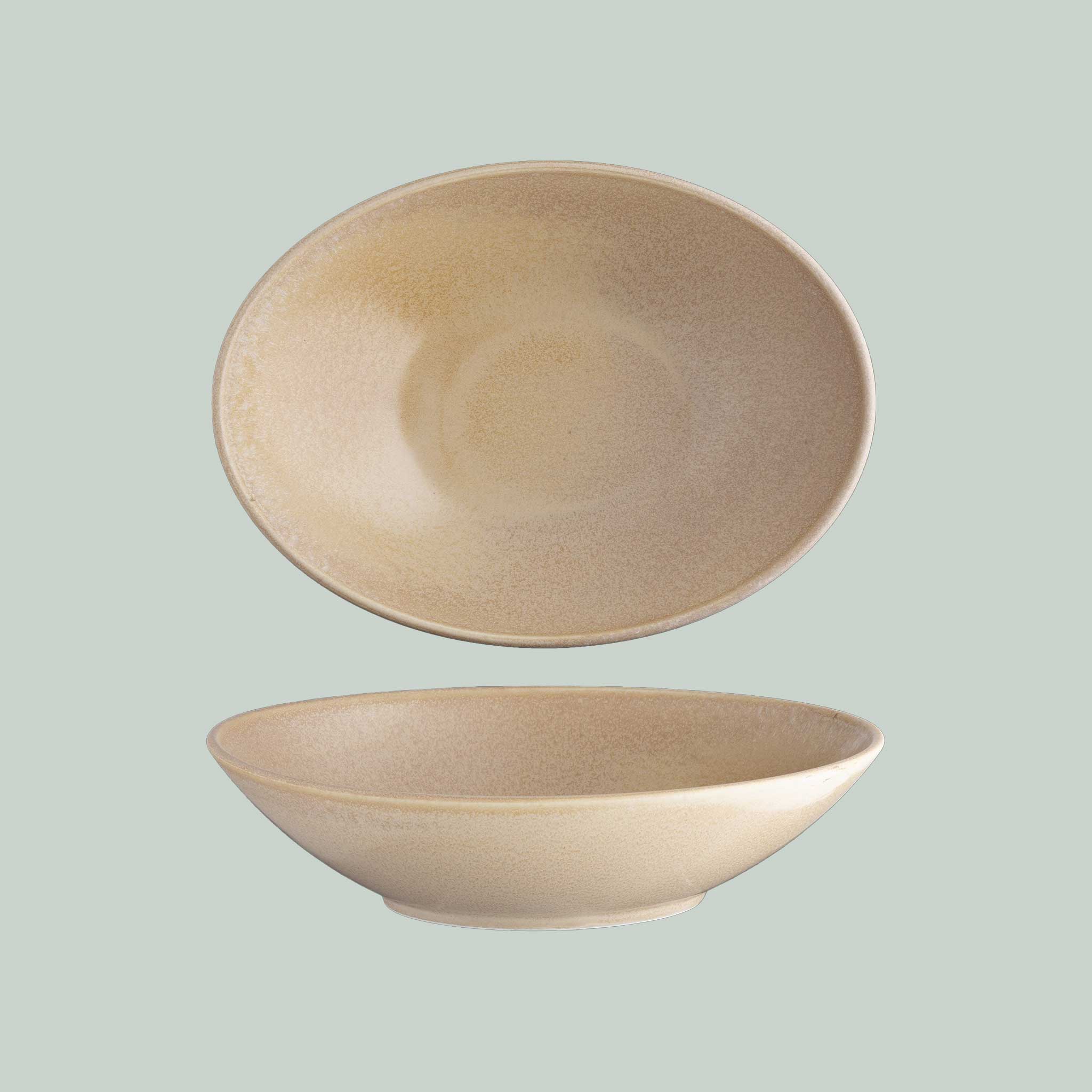 Langenthal Craft Selection Gobi Schüssel oval – Hartporzellan im Naturdesign