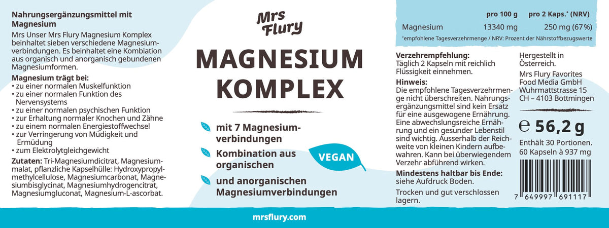 Magnesium Complex – 7 Forms of Magnesium for Muscles & Energy
