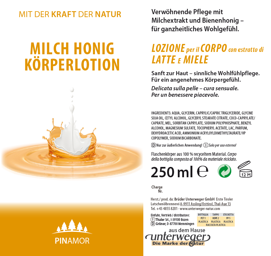 Swiss stone pine shower gel with organic Swiss stone pine oil from Unterweger - relaxing &amp; gentle