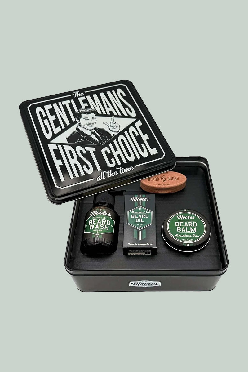 Beard Care Set Mountain Pass by Mootes | Vegan Brush &amp; Care from Switzerland