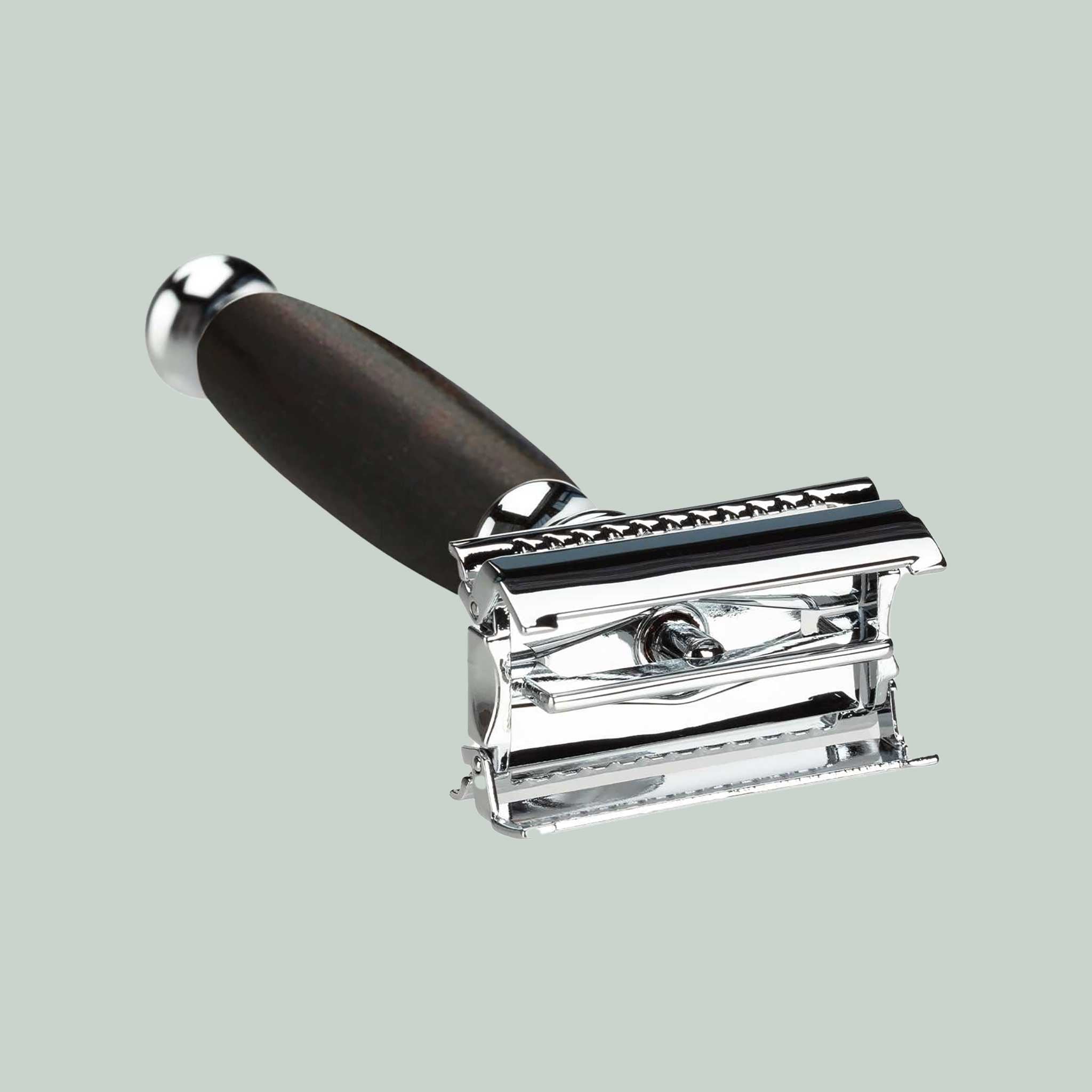Mootes Butterfly Safety Razor Ironwood – Closed Comb &amp; Classic Design