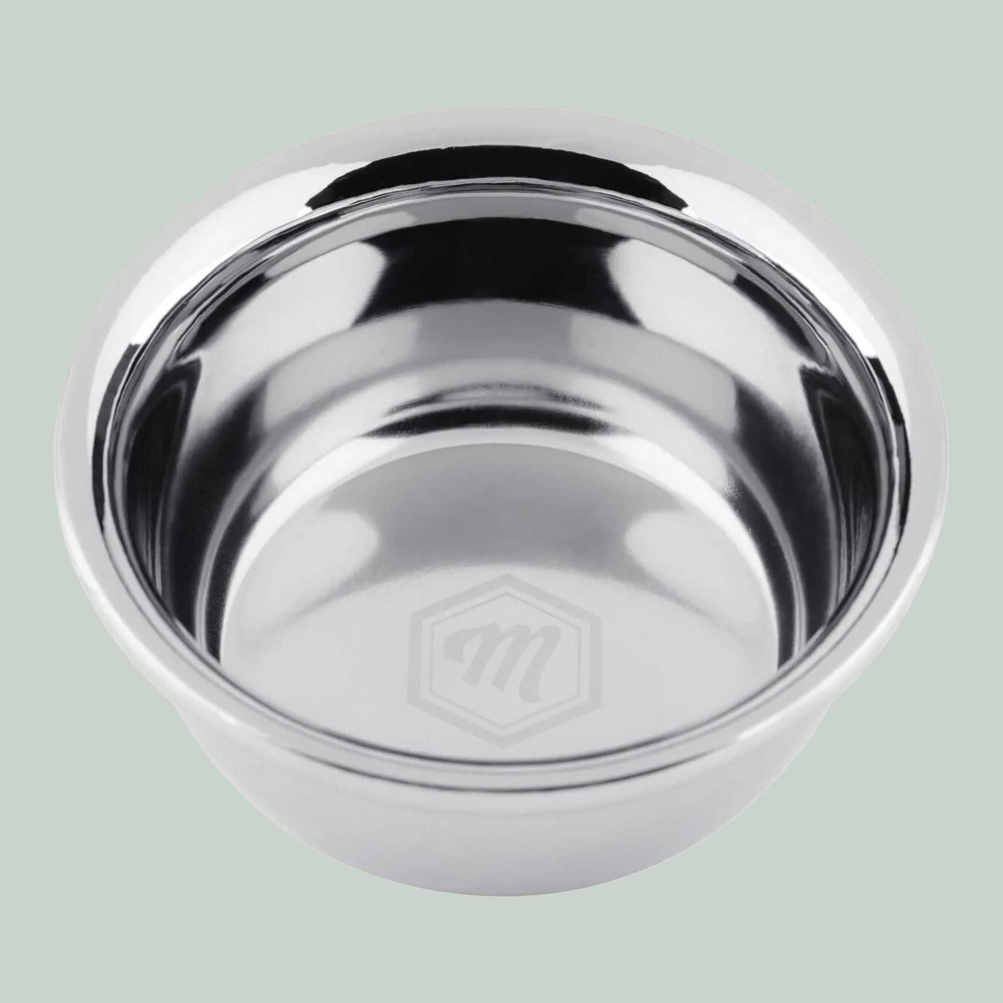 Mootes chrome-plated shaving bowl – robust, elegant &amp; perfect for shaving soap