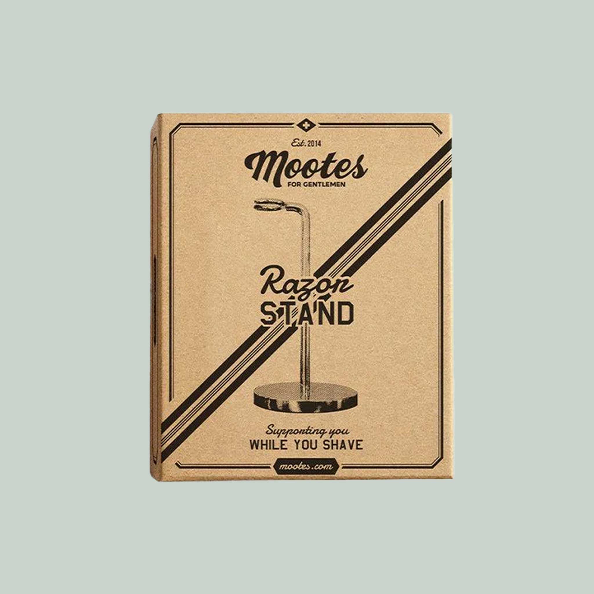 Mootes Safety Razor Stand – Chrome-plated holder for classic wet shaving