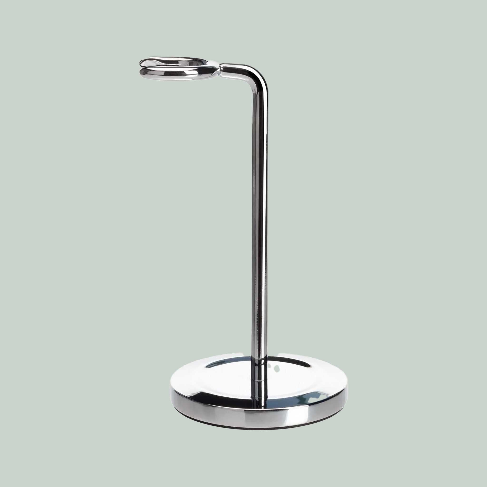 Mootes Shaving Brush Stand – Chrome-plated holder for classic wet shaving