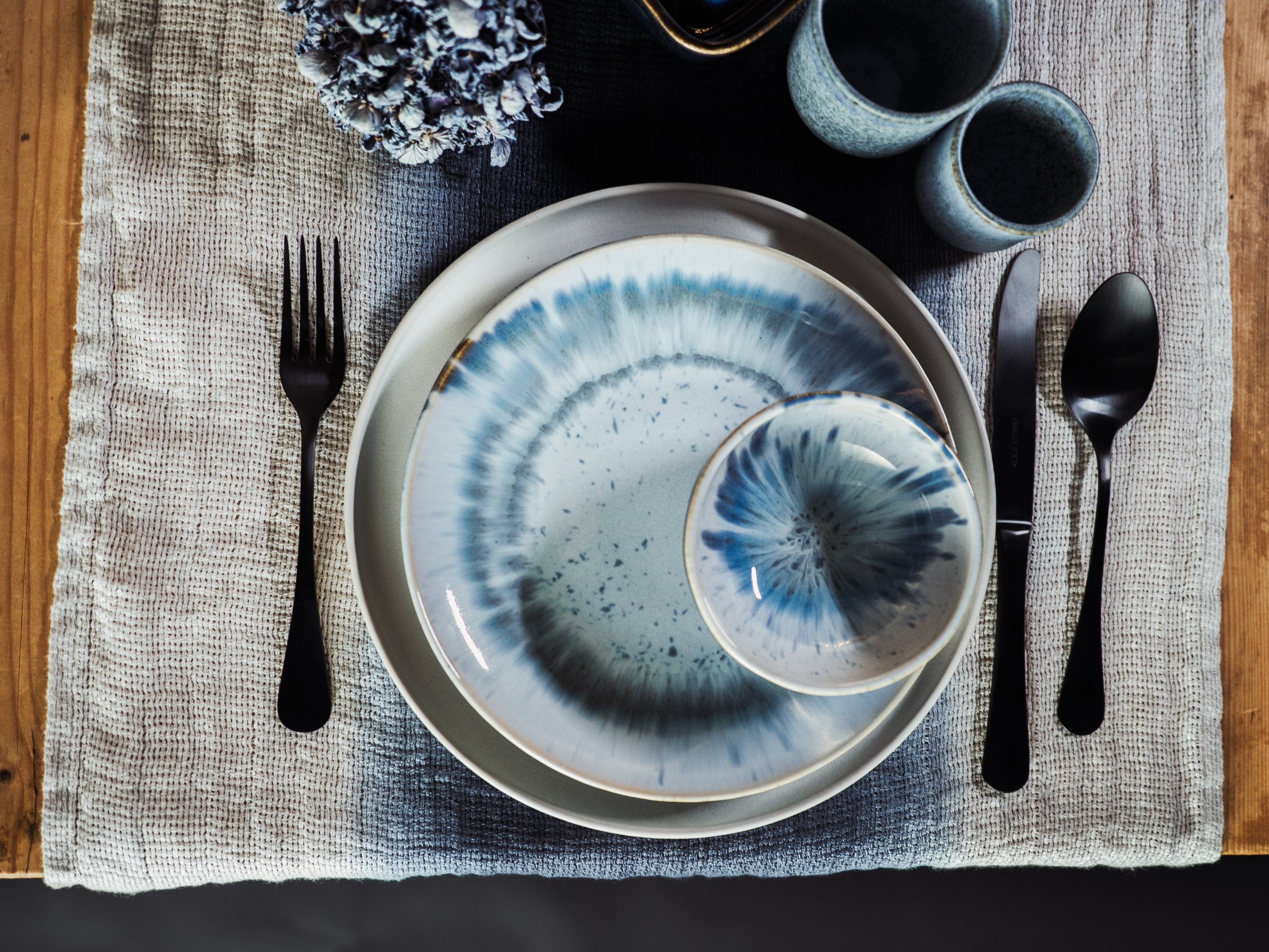 Amália 12-piece cutlery set – Matt Black from Portugal