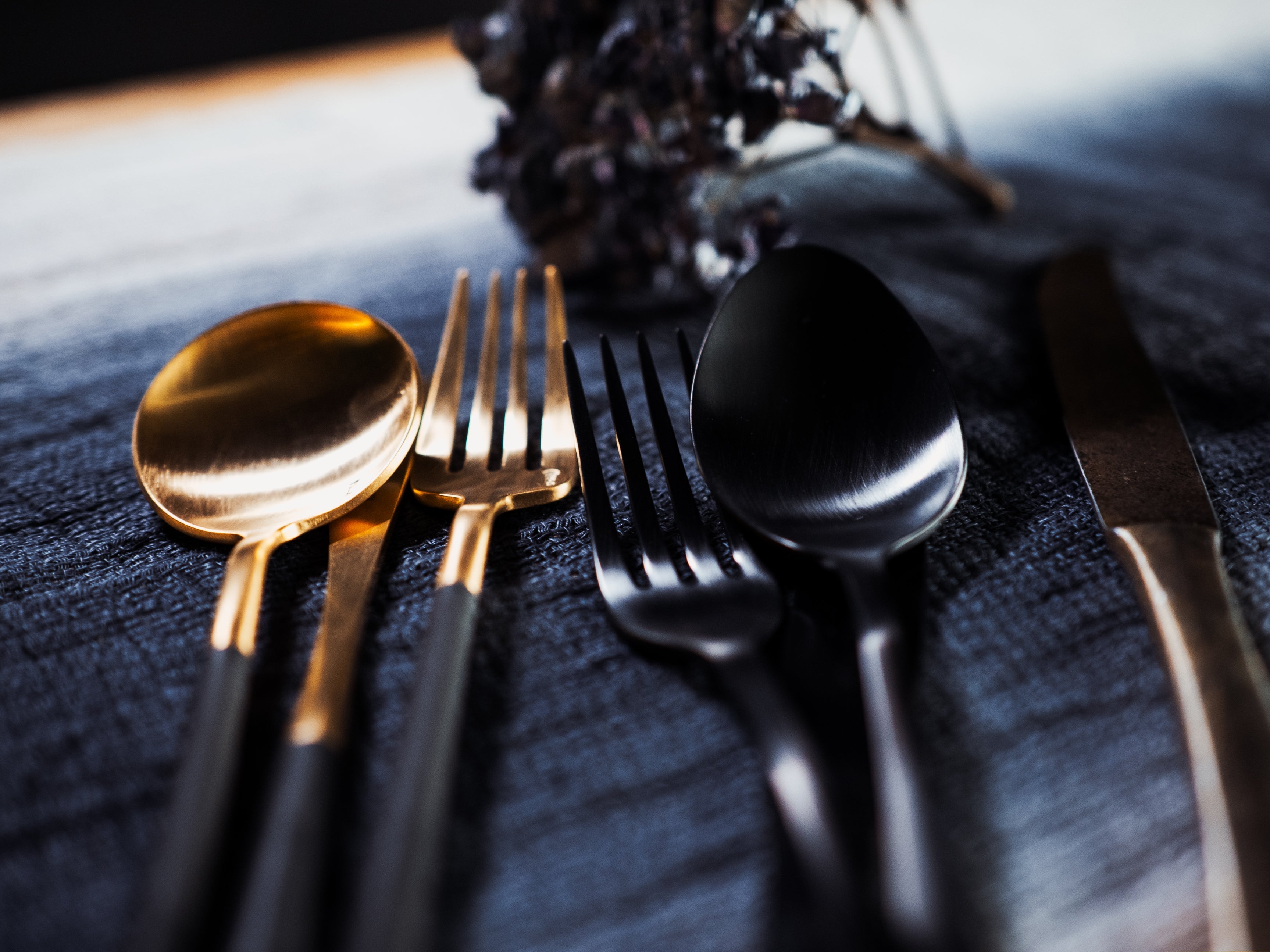 Amália 12-piece cutlery set – Matt Black from Portugal