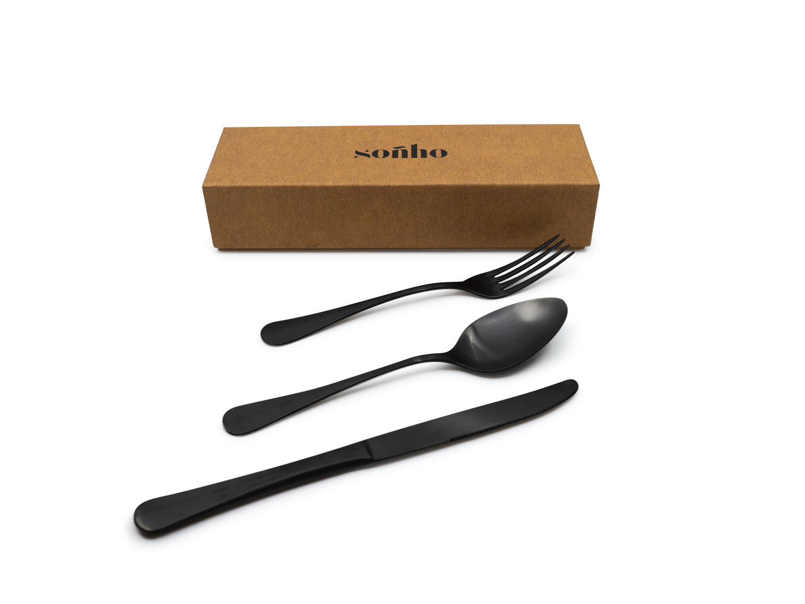 Amália 12-piece cutlery set – Matt Black from Portugal