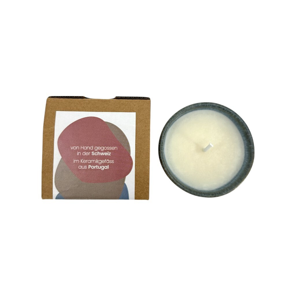 Mountain Air scented candle – Swiss handmade in a ceramic container – Large