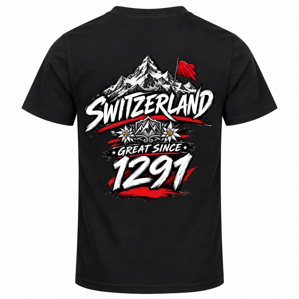 Schweizer T-Shirt – Switzerland Great Since 1291