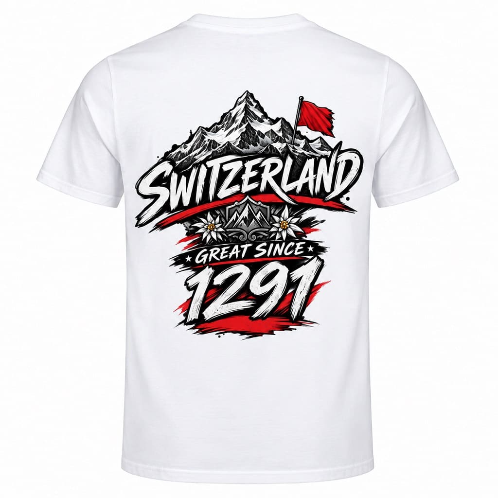 Schweizer T-Shirt – Switzerland Great Since 1291