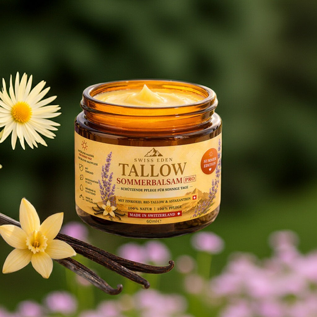 Tallow Sommerbalsam PRO – natürliche Hautpflege mit Schweizer Bio-Tallow und Antioxidantien