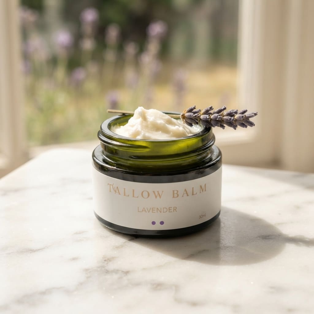 Swiss Tallow Balm Lavender – 100% Beef Tallow from Swiss Pasture-Raised Cattle