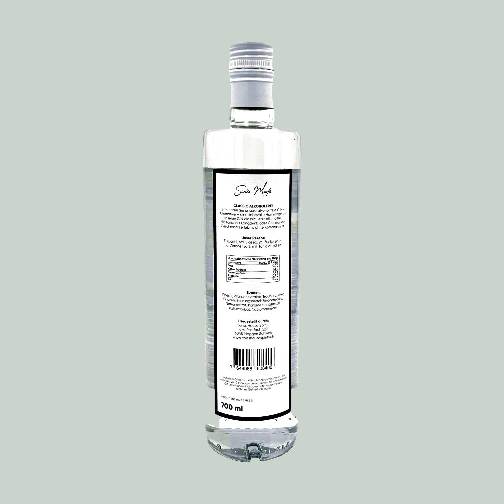 Gin Alcohol-Free from Swiss House – Gin Alternative without Alcohol with Juniper