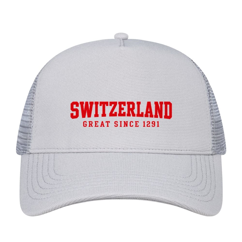 Switzerland Great Since 1291 Trucker Cap – Schildkappe mit Mesh, verstellbar