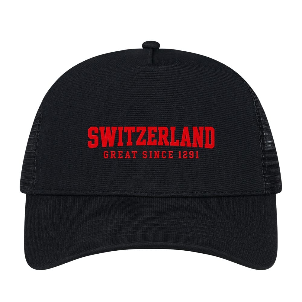 Switzerland Great Since 1291 Trucker Cap – Schildkappe mit Mesh, verstellbar