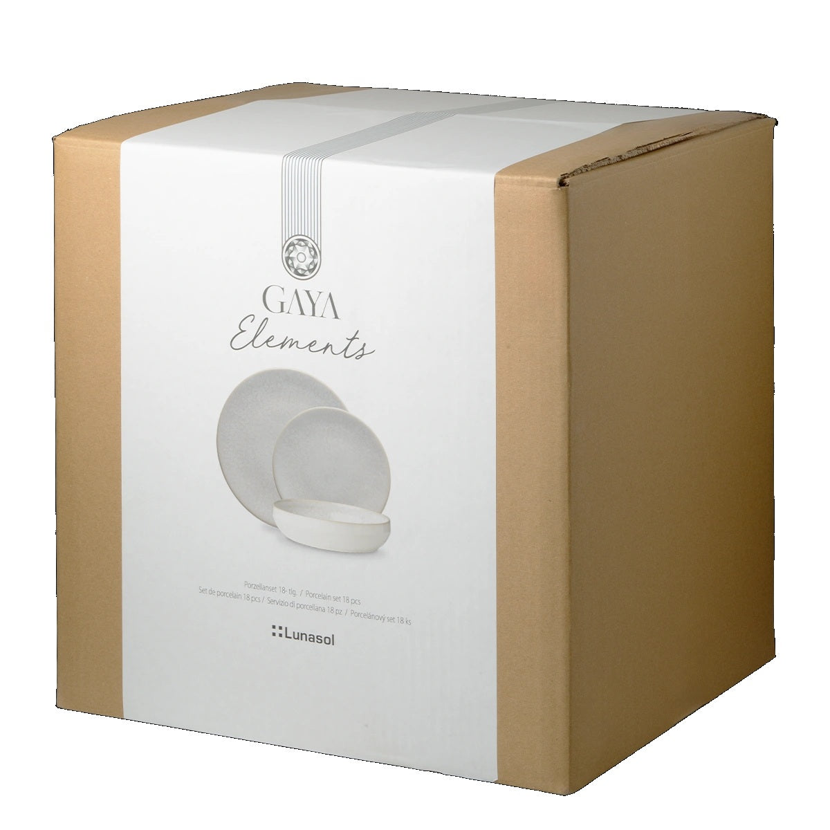 Elegant dinnerware set with Nordic glaze - Lunasol